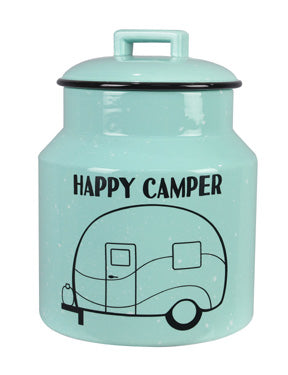 Happy Camper Ceramic Cookie Jar