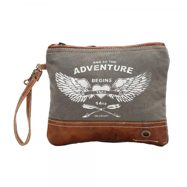"Adventure Begins" Small Pouch
