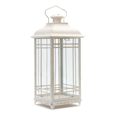 Beautiful Metal Lantern set of (3) - Off White