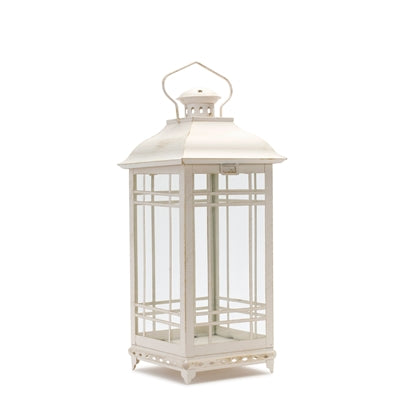 Beautiful Metal Lantern set of (3) - Off White