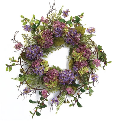 Beautiful Hydrangea 22"D Wreath