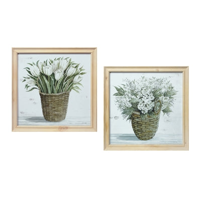 Floral Basket Prints - Set of (2)