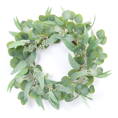 Mixed Eucalyptus Wreath - 20" Diameter